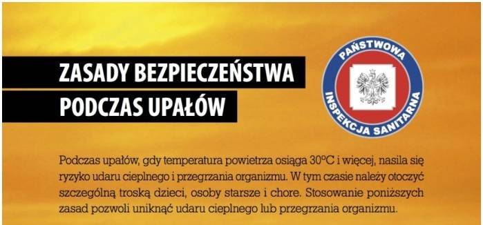 Zasady postępowania podczas upałów