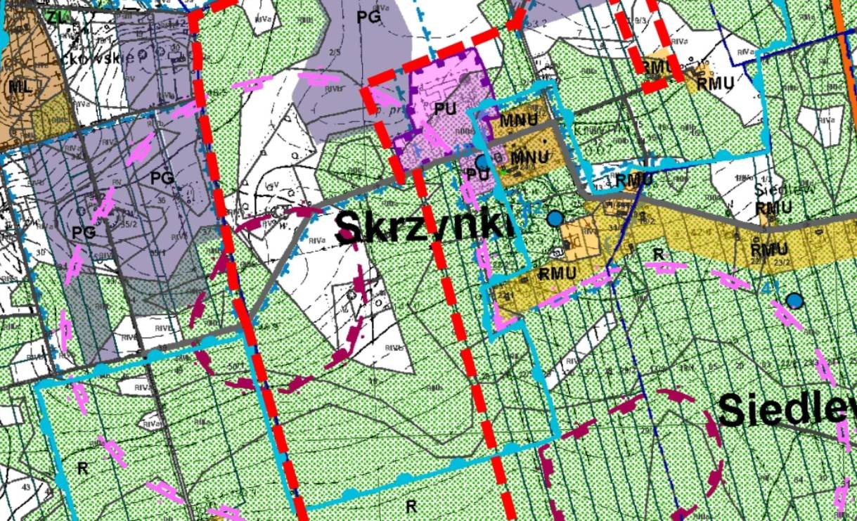 Konsultacje społeczne w sprawie projektu MPZP fragmentu obrębu Skrzynki